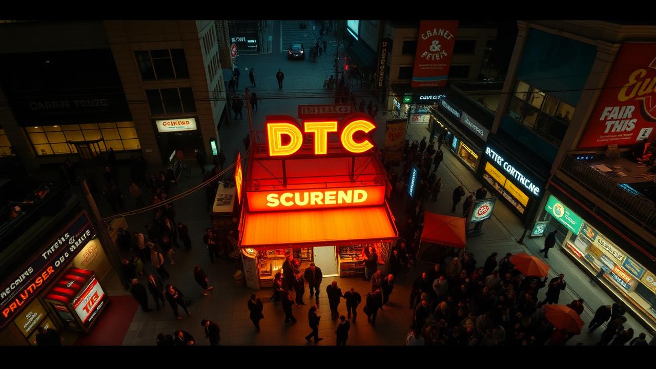 DTC brand pop-up drawing a real-life crowd at night