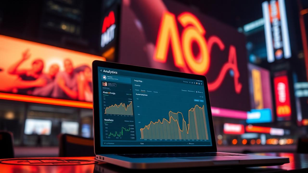 Analytics dashboard tracking branded search uplift from an OOH campaign